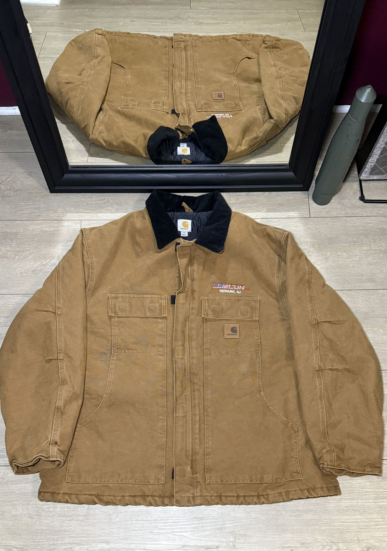 Vintage 1990s Carhartt Embroidered Chore Jacket