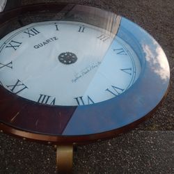 Clock Glass Coffee Table