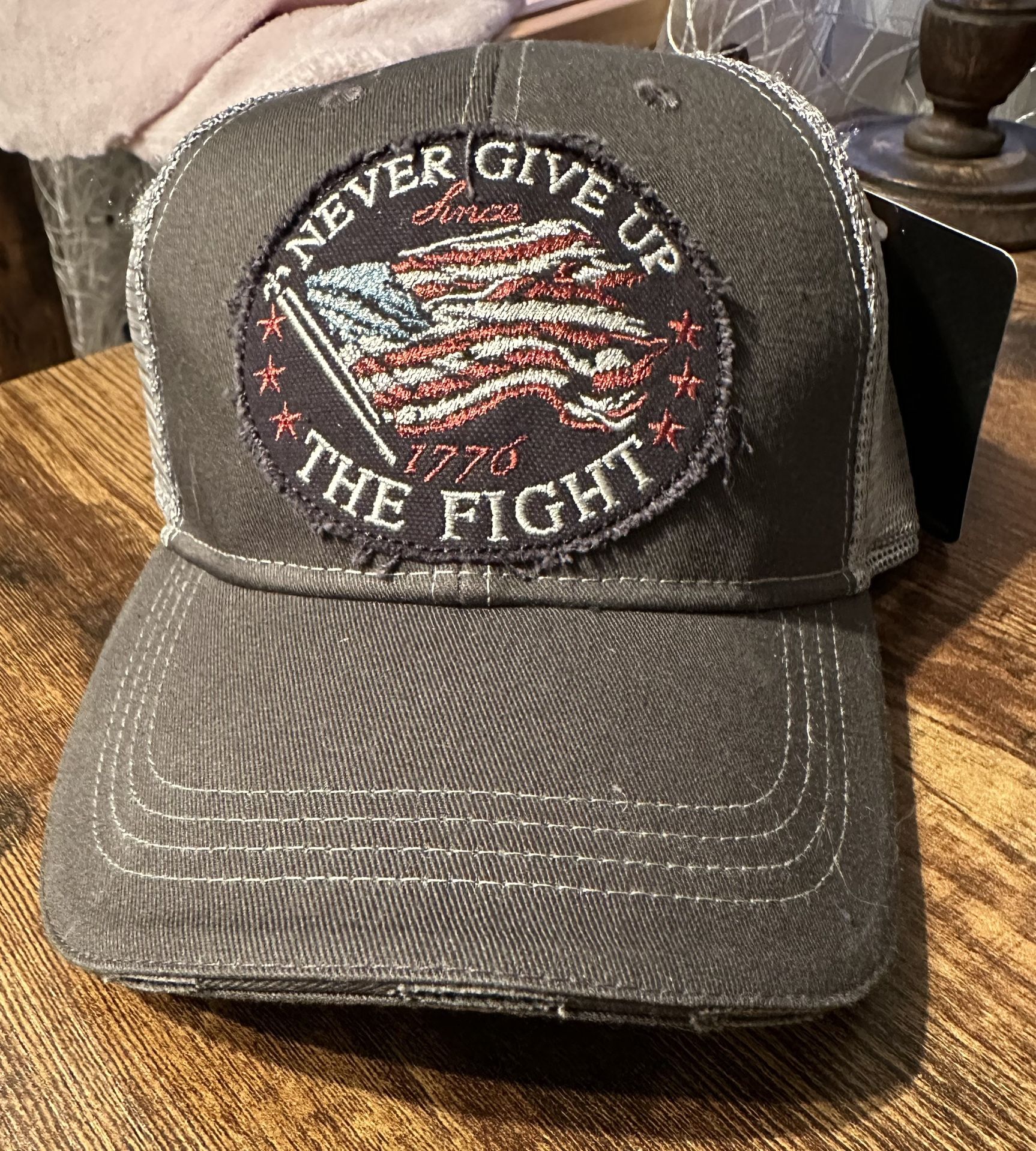 Never Give up the fight ball cap
