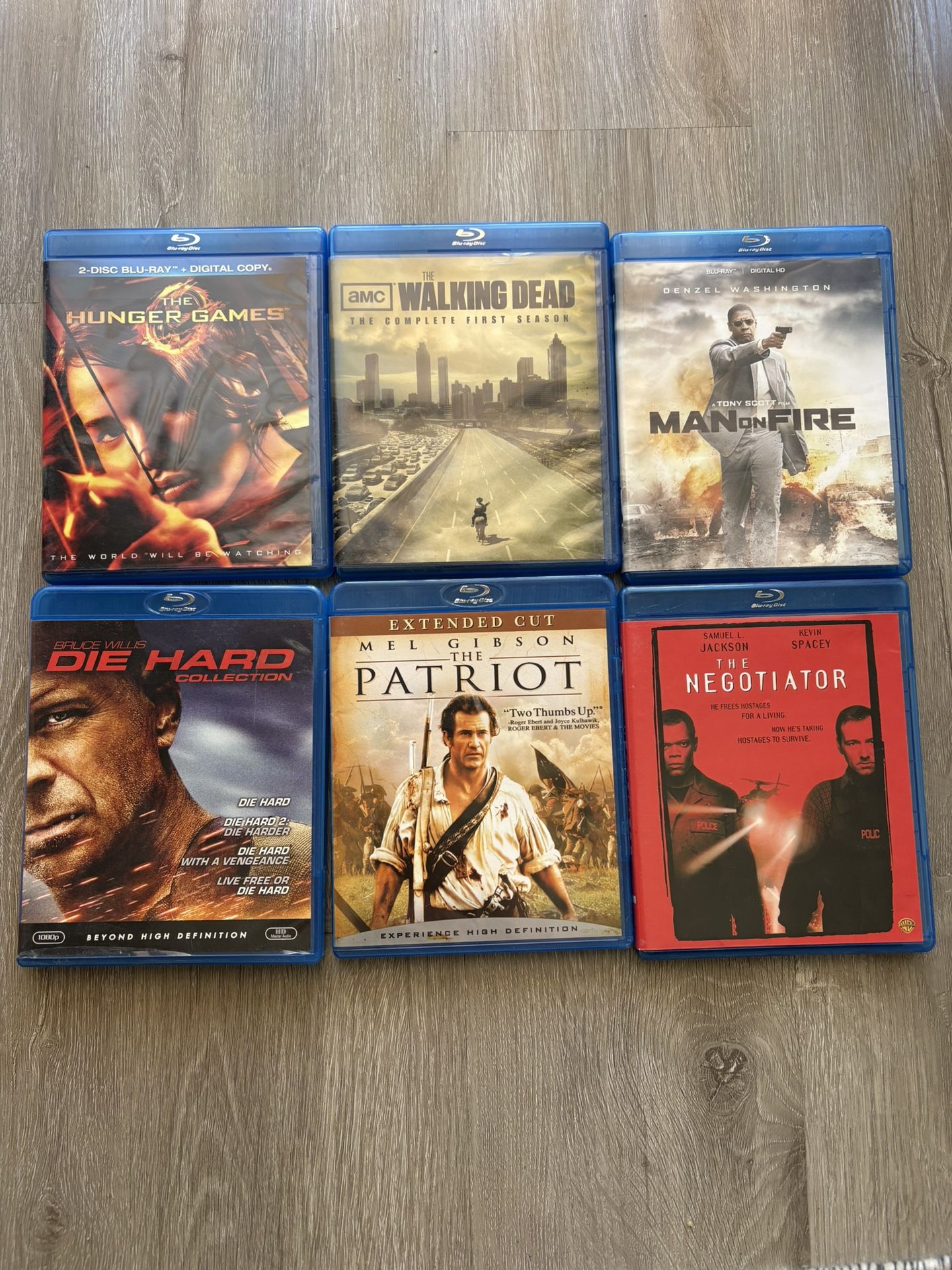 Blue ray DVDs