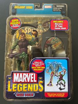Marvel Legends Toybiz Green Goblin (Unmasked variant) - Build a figure (Onslaught series)