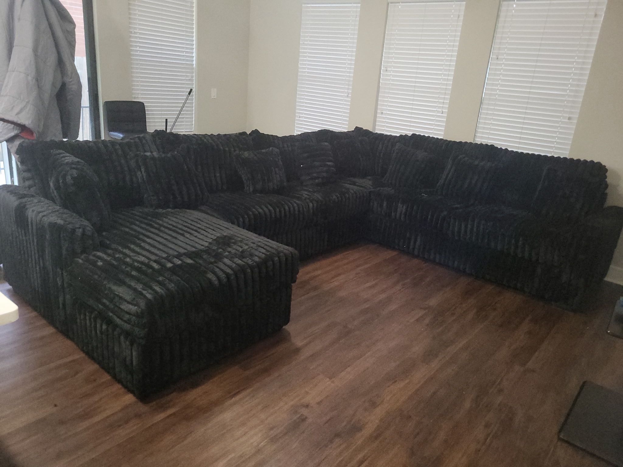 New Sectional Black Financing Available $39 Down payment