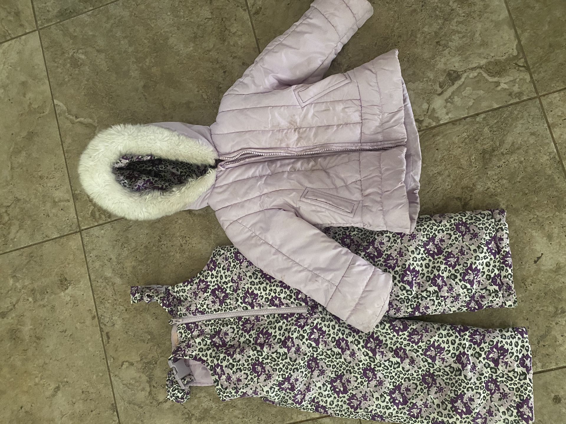 Girls snow suit and jacket