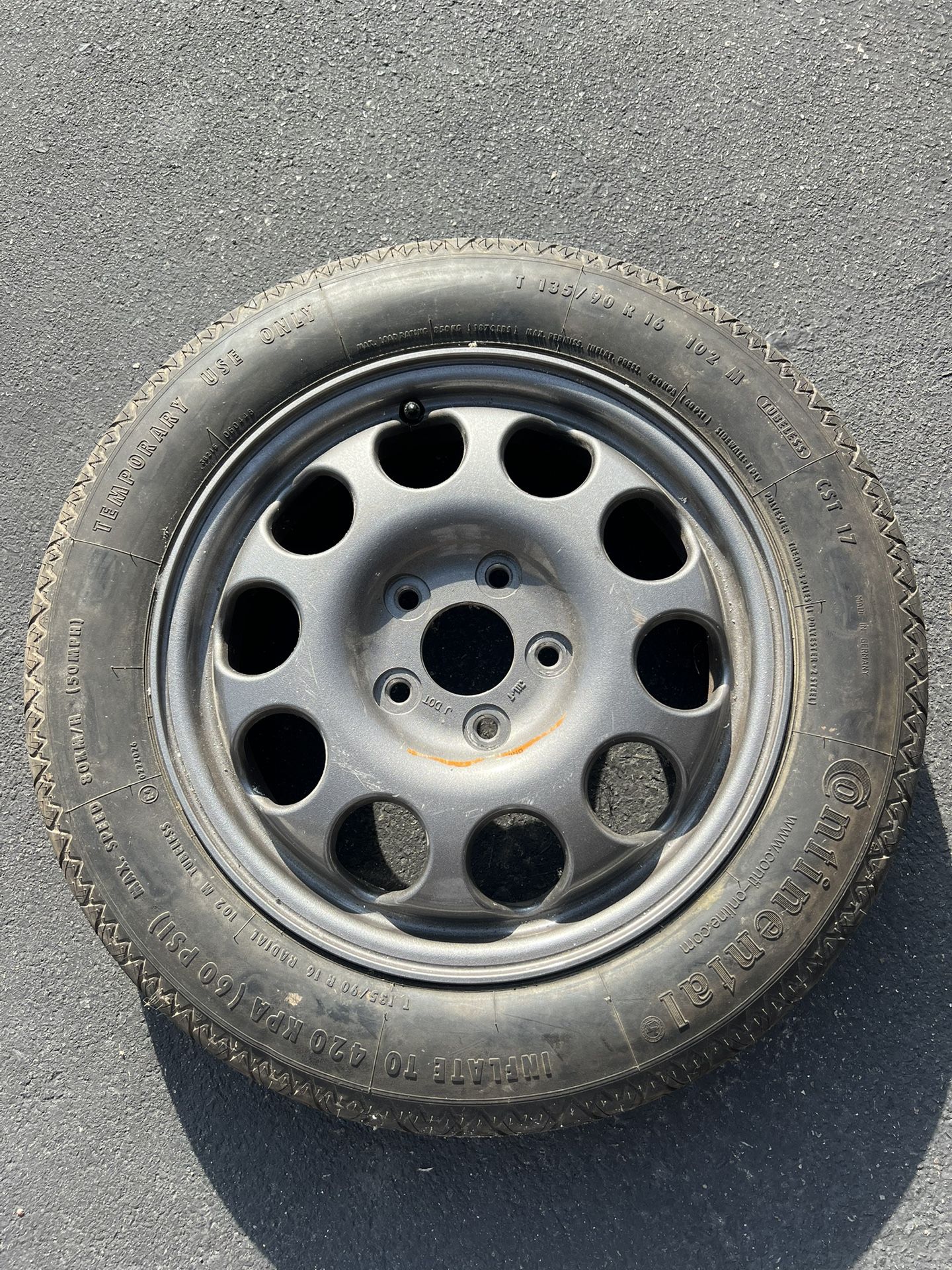 Temporary Spare Tire For Altima 2007-13