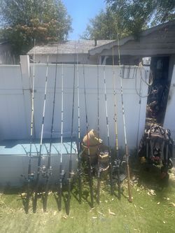 Ocean Fishing Poles In Great Shape