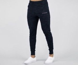 Alphabets black camo joggers