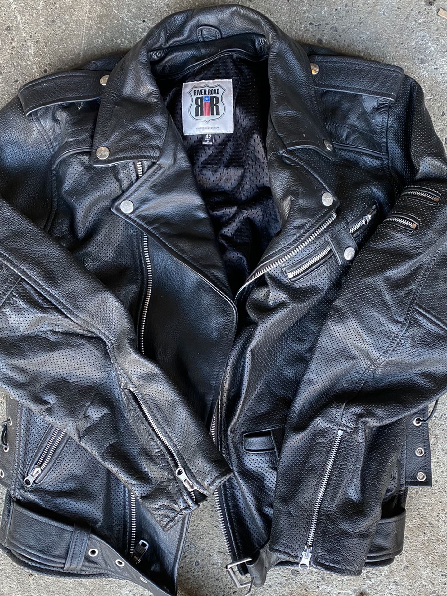 Perforated Motorcycle Jacket