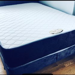 MATTRESS+BOX Queen Size Foam Ortopédico 12”Thick Box Spring 9”inches Brand New We Deliver 