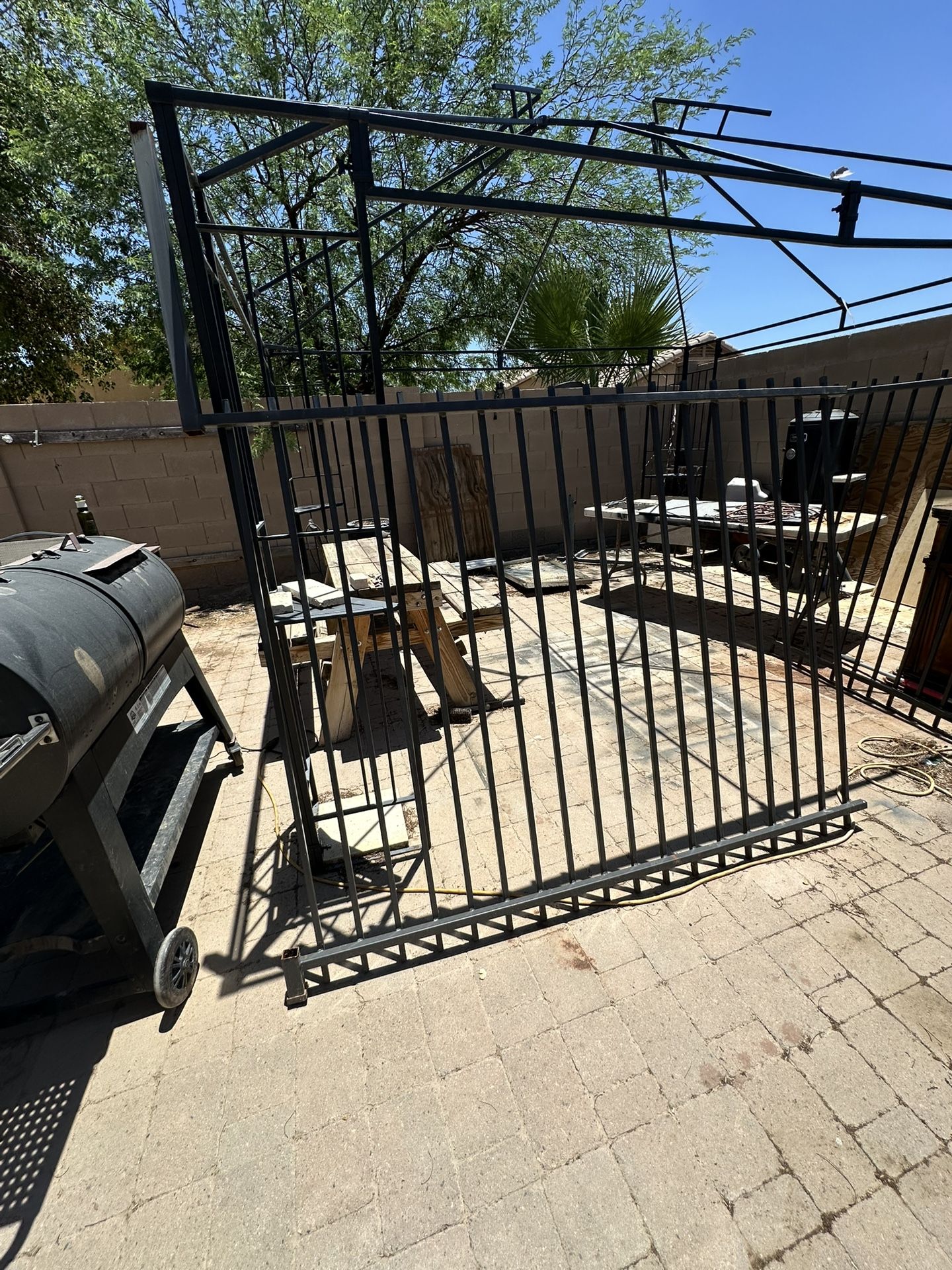 Two Very Large Heavy Duty Large Fence