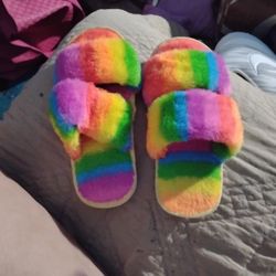 Rainbow Color Slides/Houseshoe Kids Size US13