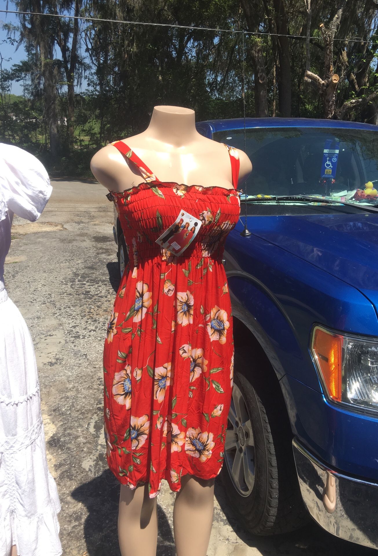 Ladies L SUNDRESS LAST ONE IN RED