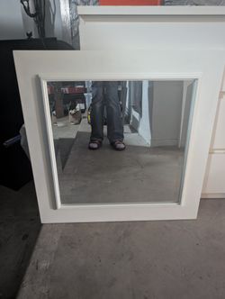 White Square mirror