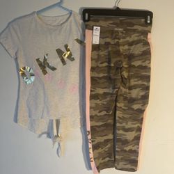 New With Tags Girls DKNY 2 Pieces