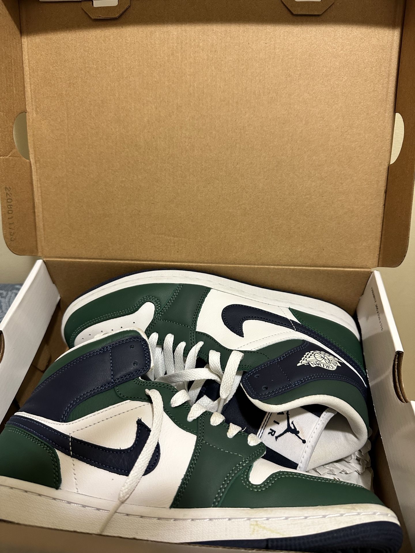 Green/White/Blue NikeAir Jordon