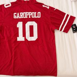 NFL San Francisco 49ers Jersey. Garoppolo #10. NEW