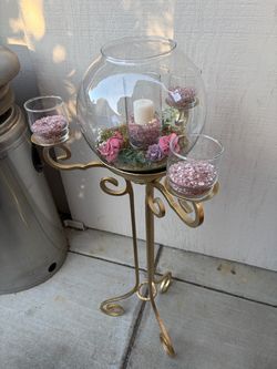 Candle Stand with Vases