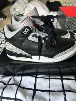 Jordan 3 Sz 8 (black cement )