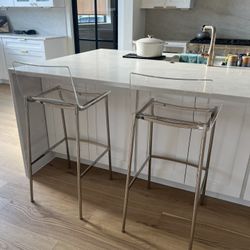 CB2 Acrylic Bar Stools- just Reduced