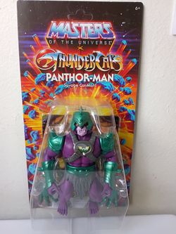 Masters of Universe X ThunderCats Panthor Man Savage Cat Man Action Figure MOTU