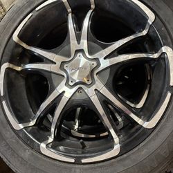 4 Forté F50 Twisted Black Mirror 18 X8 5-110.00/114.30 40 BKMCXX Rims