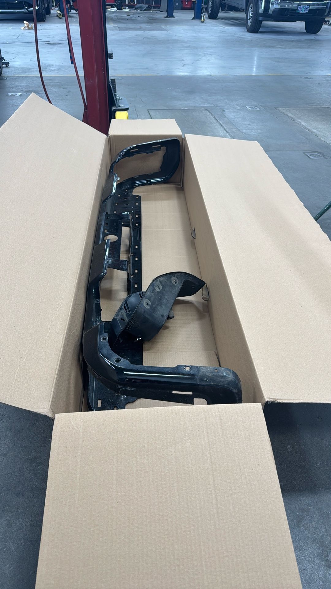 2025 GMC Sierra Rear Bumper Black.