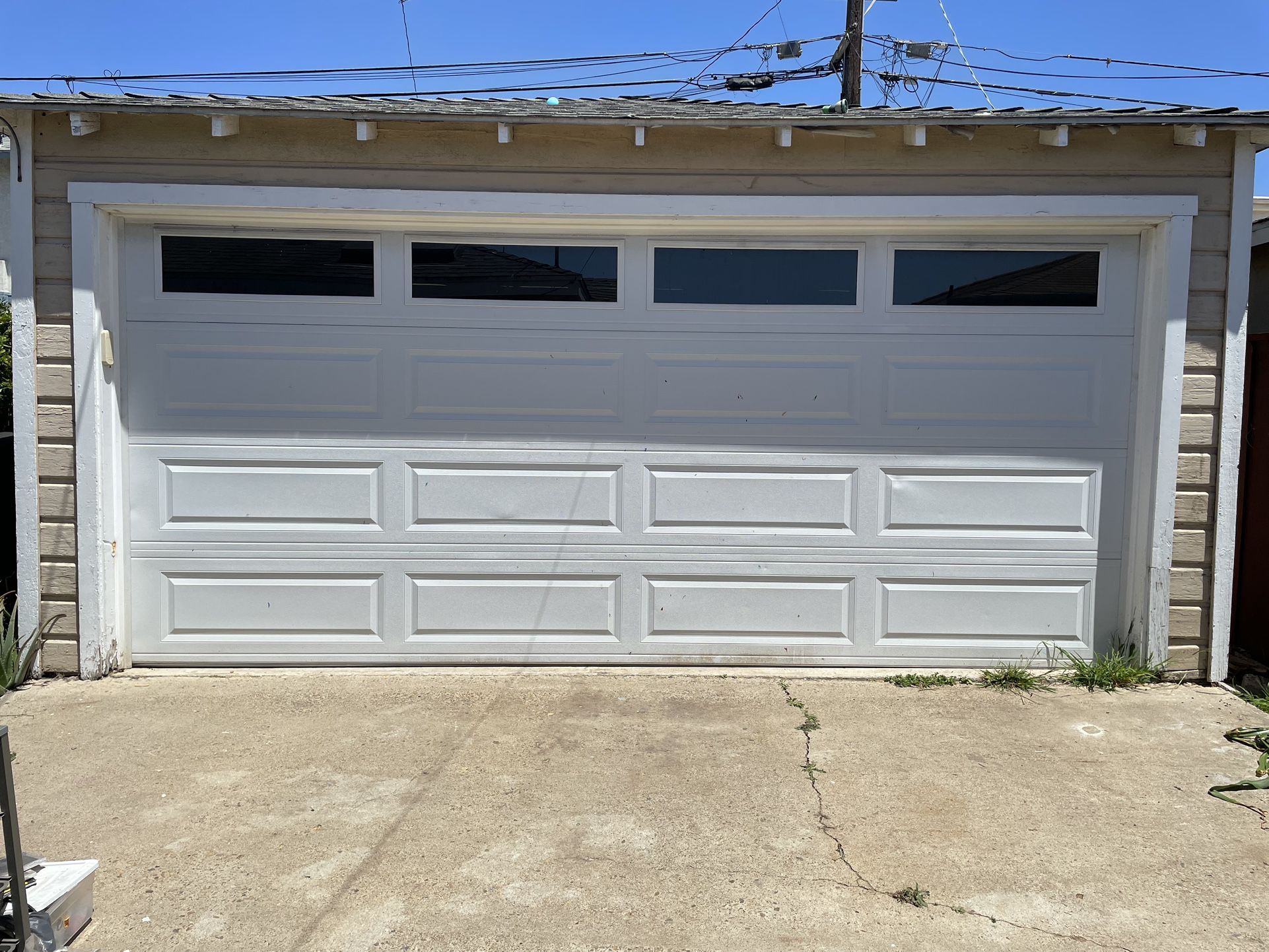 Garage Door, double wide, 16' by 7'