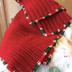 Baby Blanket - Christmas Colors 
