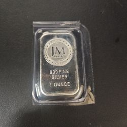 1 Oz JM Bullion Silver Bar