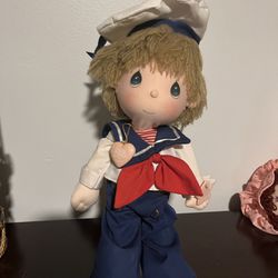 Precious Moments Doll With Stand 