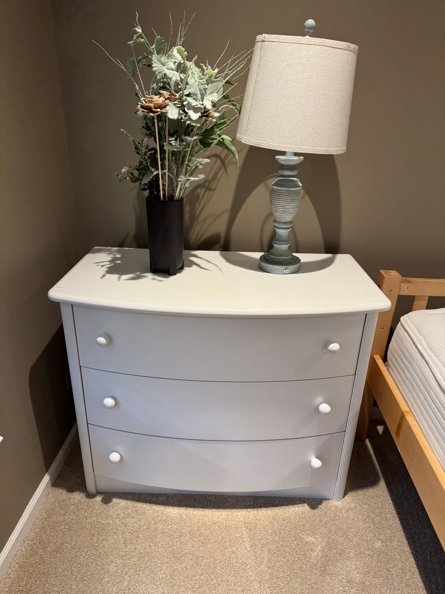 3. Drawer White Dresser