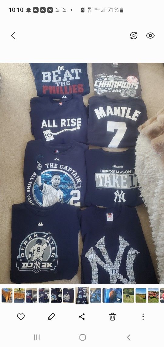 YANKEES FANS! CLASSIC TEES SIZE LARGE. $15 EACH OR BUNDLE ALL
