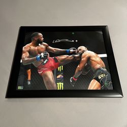 UFC Welterweight Champion Leon “Rocky” Edwards Authentic Autographed 20x16 Photo
