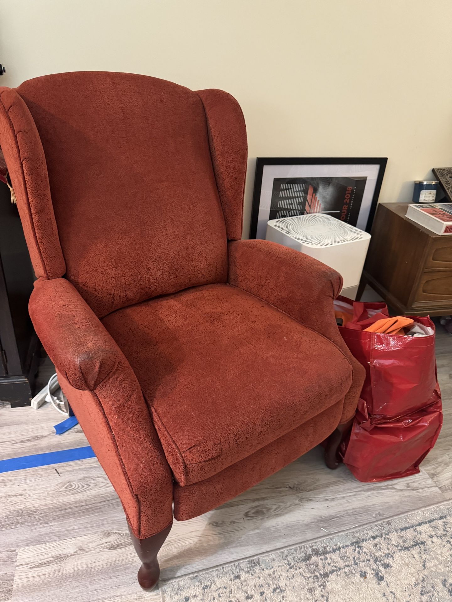Red recliner - Free For Pick Up