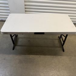 For Sale 4ft Plastic Table Lifetime Brand Adjustable Height 