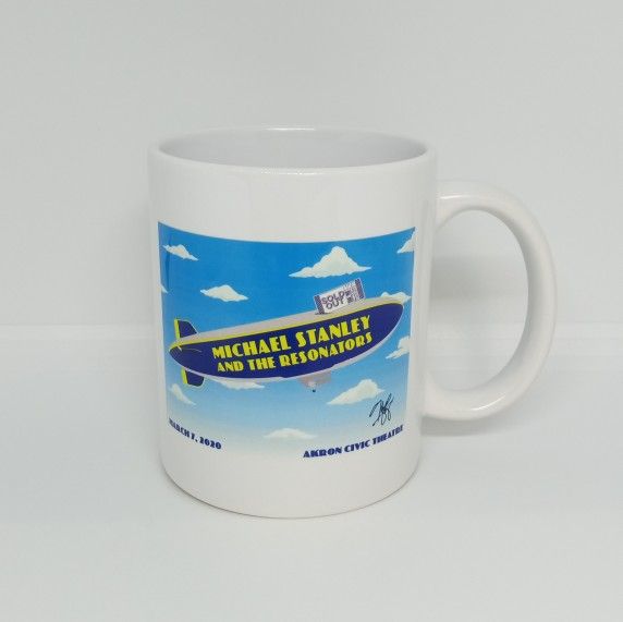 2020 Michael Stanley & The Resonators Akron Civic Theatre Blimp Mug 10oz READ