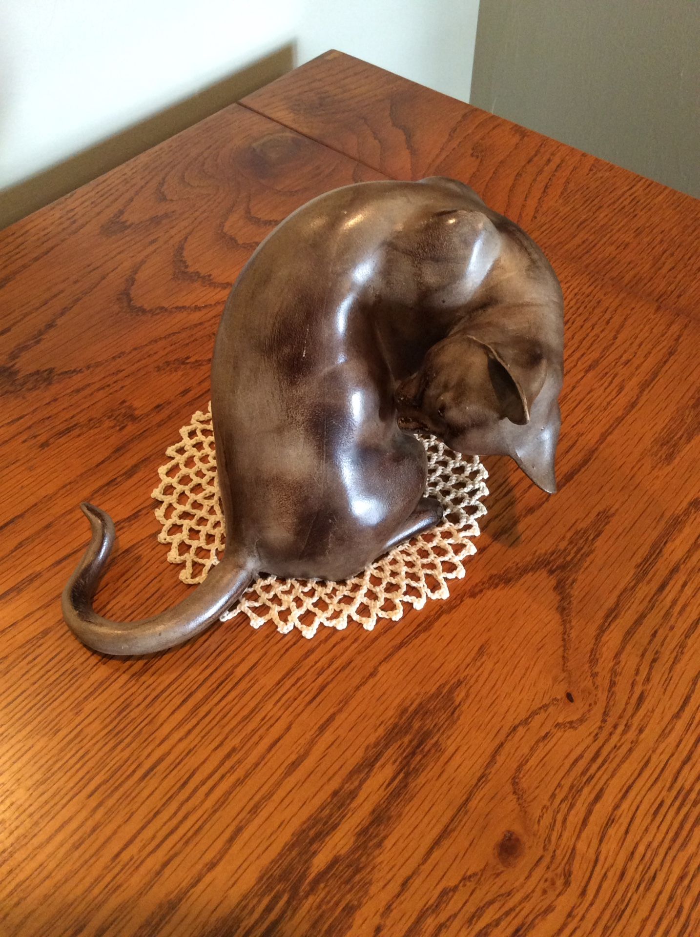 Rare Anthony Siamese Cat Sculpture by artist Maynard Anthony Freeman 1950’s “Freeman McFarlin Cats”