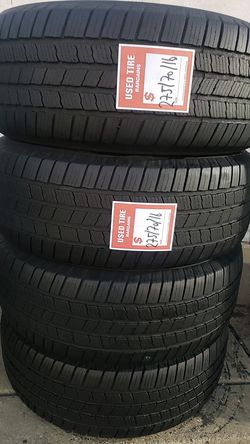 Four matching Michelin tires for sale 275/70/16
