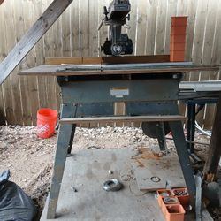 Work Table And Saw