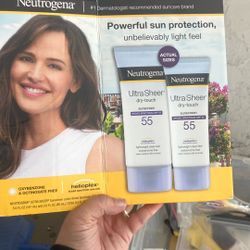 Neutrogena 55 SPF Ultra Sheer 2 Pack