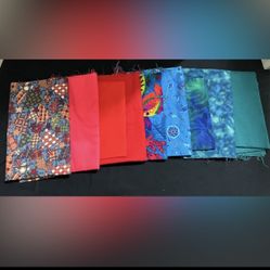 SET OF 9 FABRIC BUNDLE GIFT CRAFT SEWING PROJECT