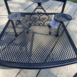 3 TEIR IRON CANDLE HOLDER
