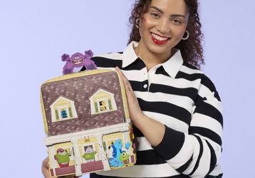 Loungefly Disney Monsters University Mini Backpack Yellow Brown Multicolor 2026