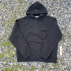 Black Essentials Limo Hoodie Size Large