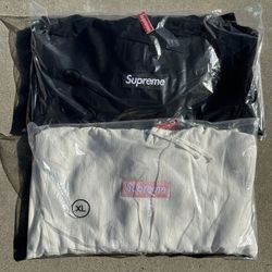Supreme Box Logo Hoodies FW25 White & Black XL 