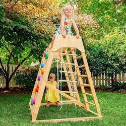 Avenlur Magnolia Indoor/ outdoor Wood 6-in-1 Playset