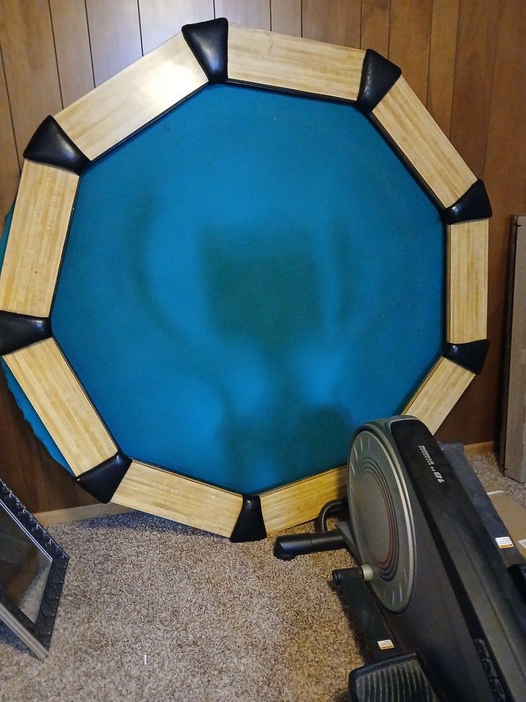 Poker Table, Ring And Stand