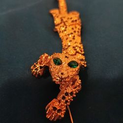Articulated Jaguar Brooch 