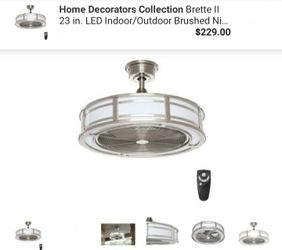 Brand new home decorators 23" bladeless ceiling fan