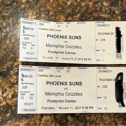 Free Phoenix Suns Vs Memphis Grizzlies Tickets