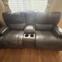 Leather Sofa Set
